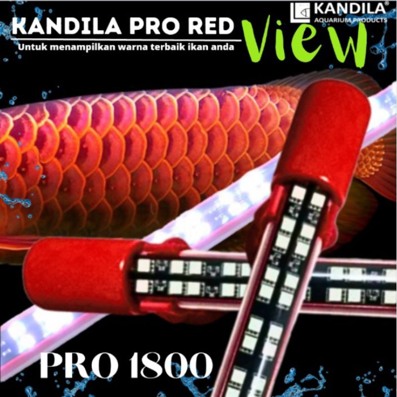 Promo murah LAMPU AQUARIUM LED TANNING KANDILA PRO RED VIEW 1800 + PACKING PIPA