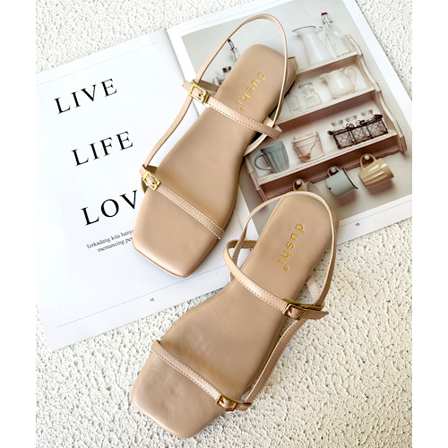 DUSHI Elmira Flat - Sandal tali teplek flat wanita