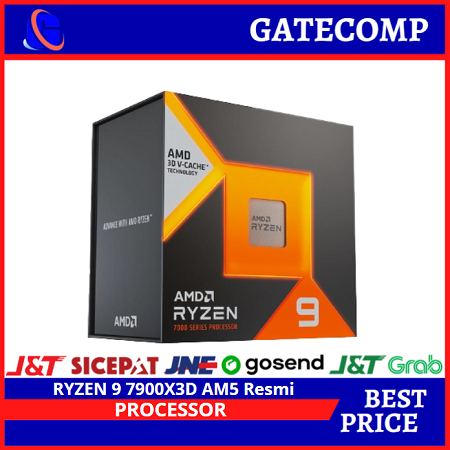 Processor AMD Ryzen 9 7900X3D 4.4GHz Up To 5.6GHz AM5 Resmi