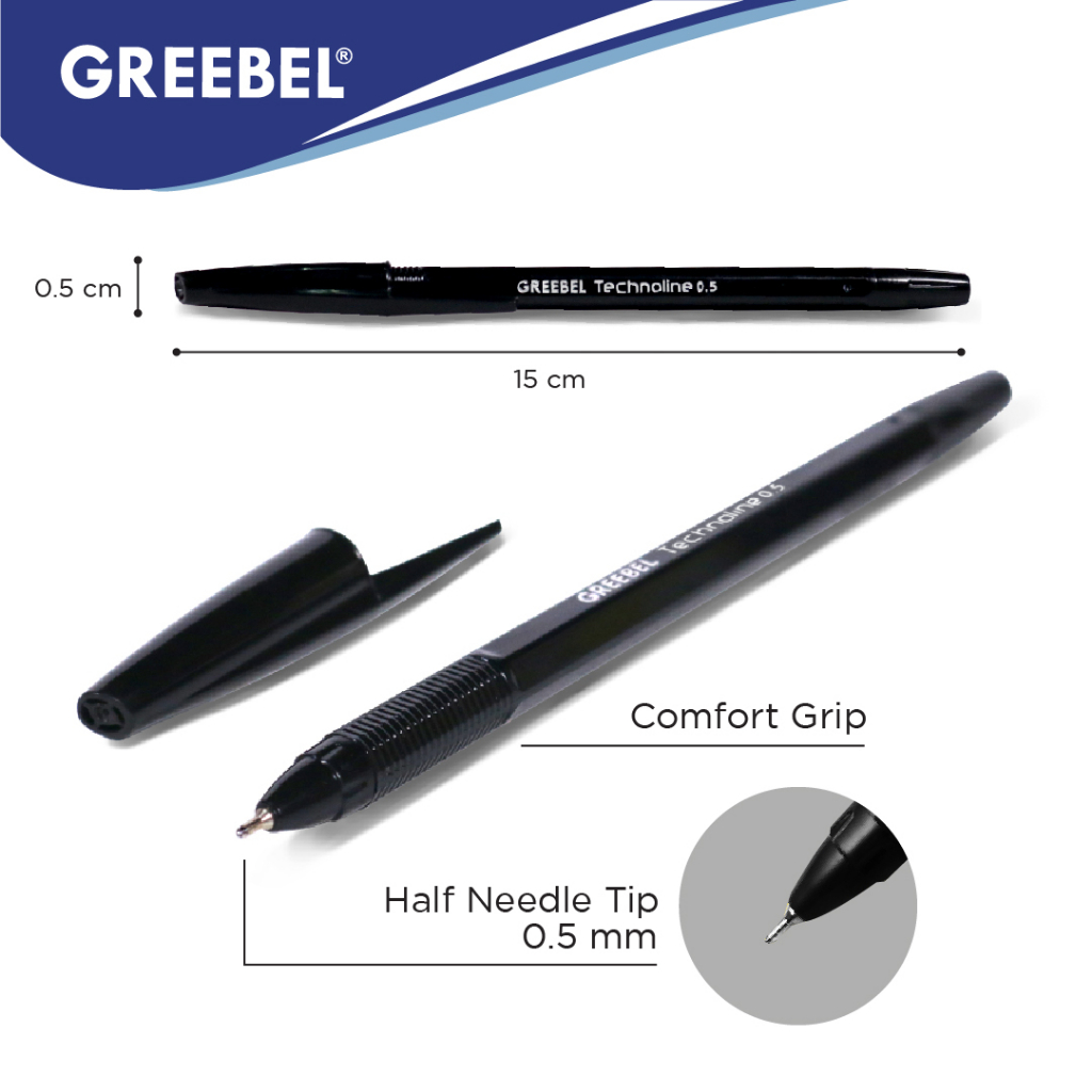 

PULPEN / BOLPOIN / PEN / PENA / BALLPEN GREEBEL TECHNOLINE 0,5 (PCS)