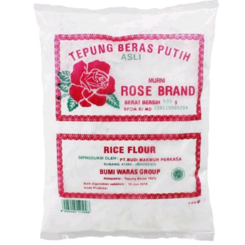

Tepung Beras Putih Rose Brand 500 gram