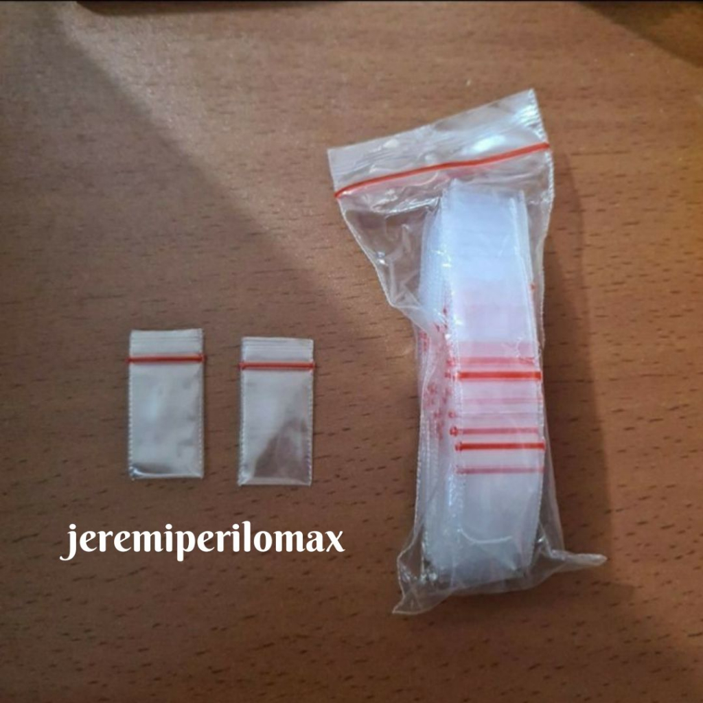 jeremiperilomax⚡Plastik Klip isi 100 lembar / Klip Kecil TEBAL 2x3.5cm / Plastik Klip 2x3.5cm / Klip