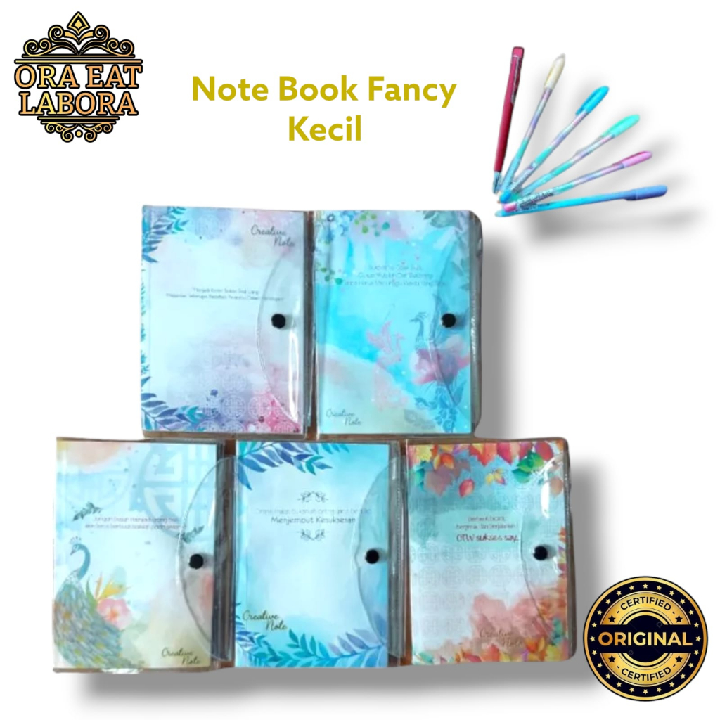 

Creative Note Kecil | Buku Catatan / Notebook Kecil FREE PULPEN FANCY - Ora Eat Labora