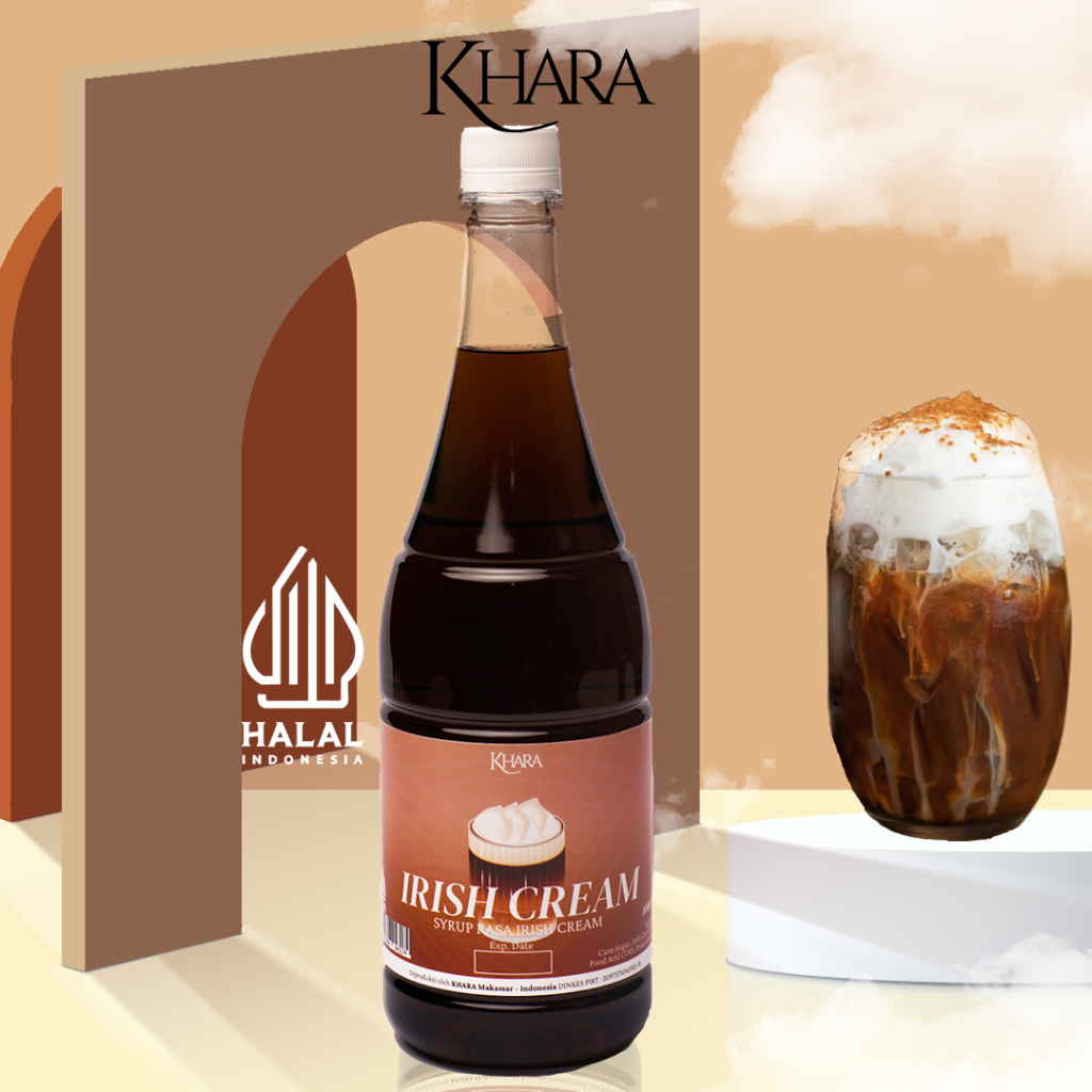 

Sirup Khara Irish Cream 1000ml - Khara Irish Cream Flavoured Syrup 1000ml