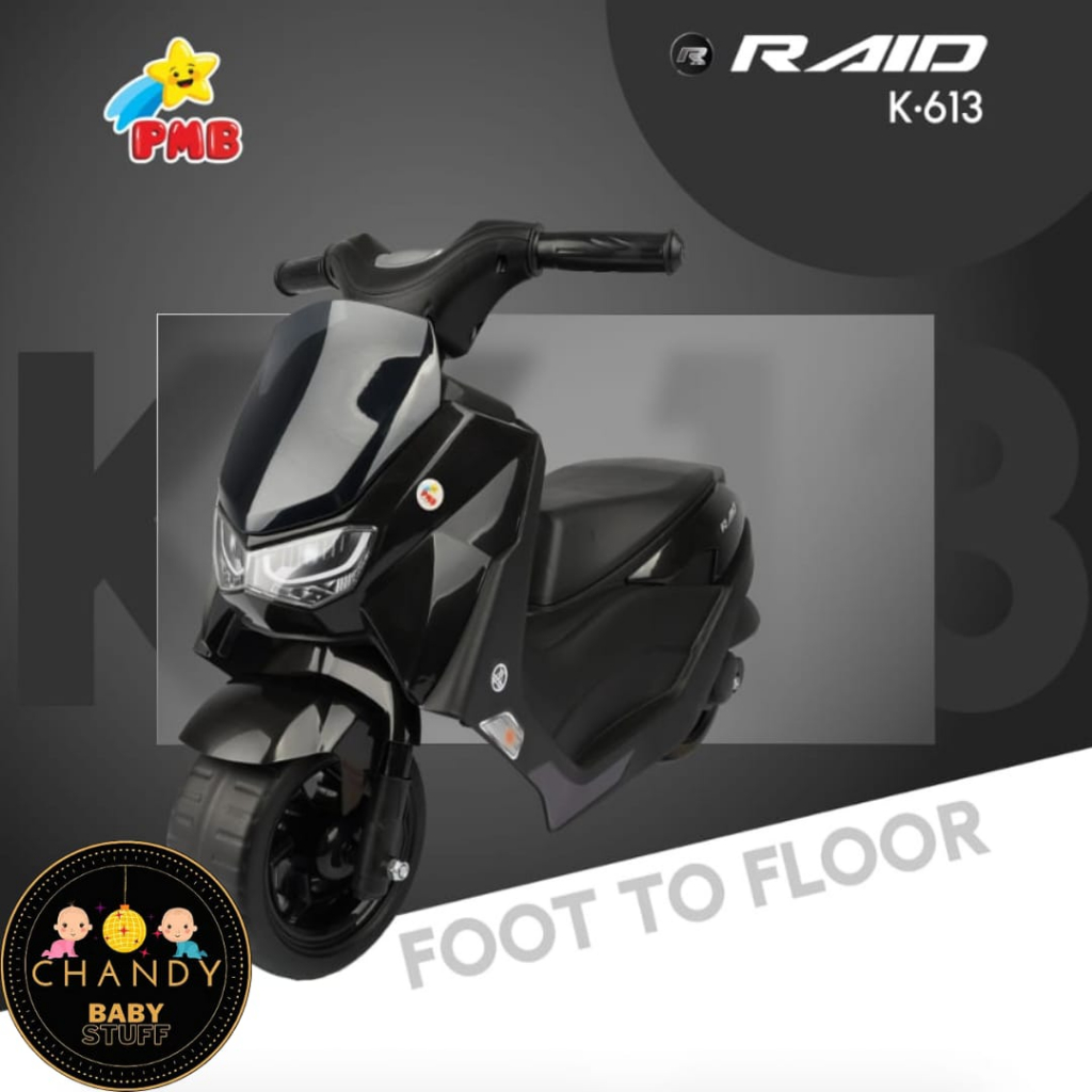 MAINAN ANAK MOTOR MOTORAN RAID K 613 FOOT TO FLOOR