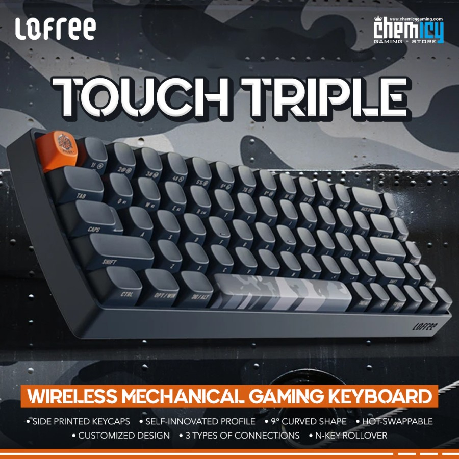 Lofree Pilot Touch Triple Connection Hotswap Gaming Keyboard