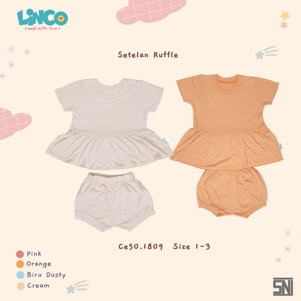 LINCO DRESS LENGAN PENDEK / SETELAN ROK