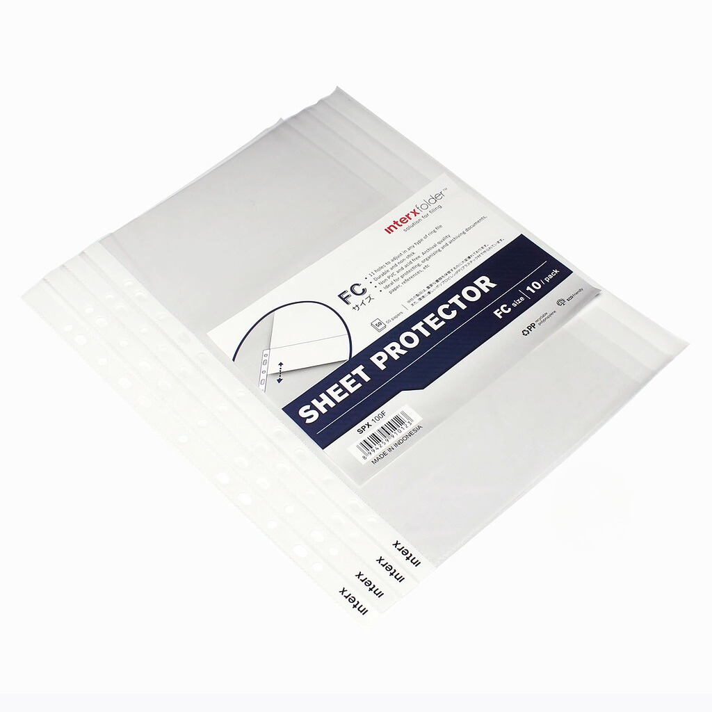 

Sheet Protector/ PP Pockets INTER-X FOLDER F4 10 Lembar (006088)