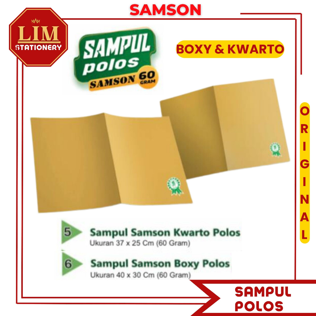 

Sampul Buku Polos / Nama / Batik (20Lembar) Boxy - Kwarto