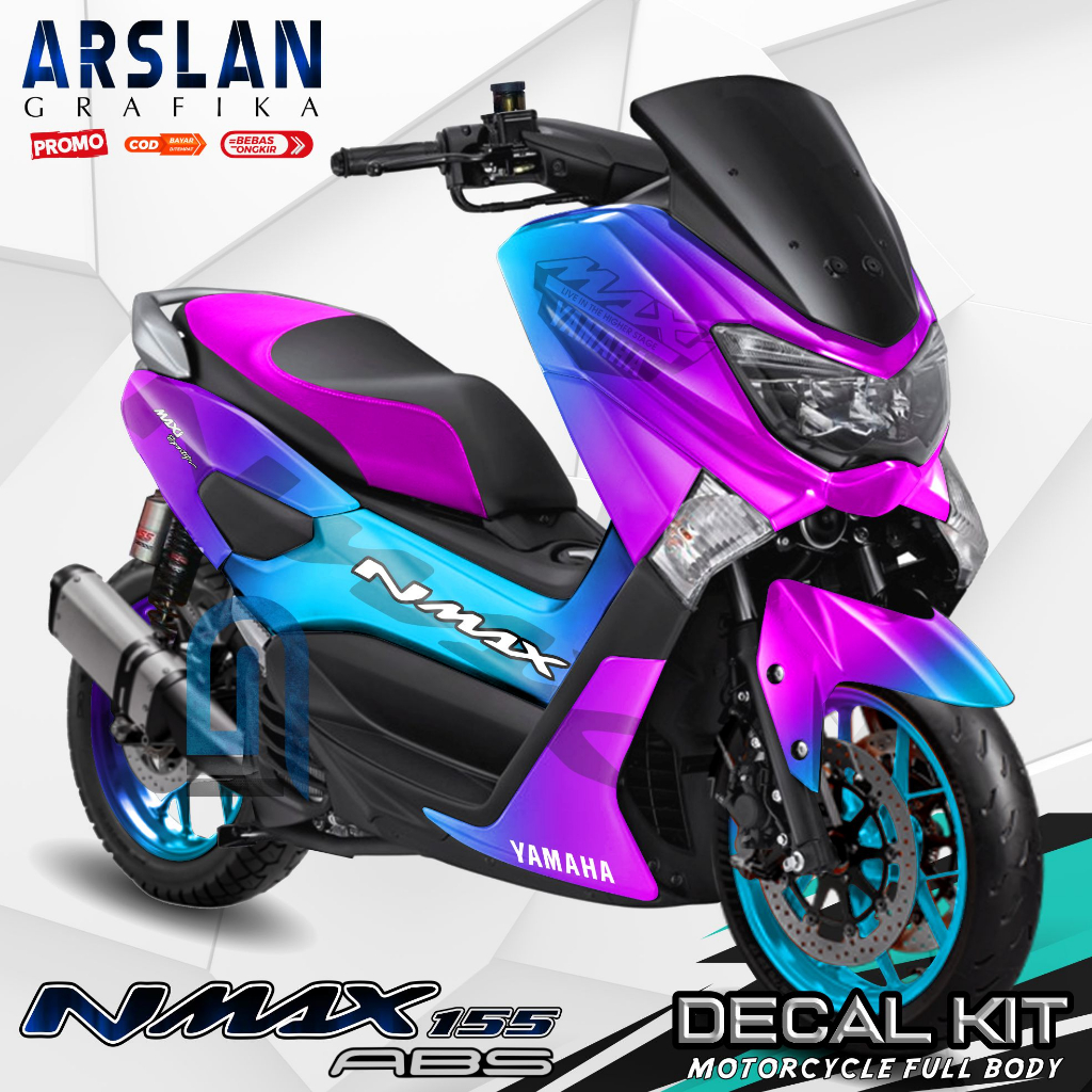 Decal Nmax OLD Full Body Simpel - Stiker Motor Nmax 155 ABS Keren - Stiker Motor Gagah Varian Bunglo