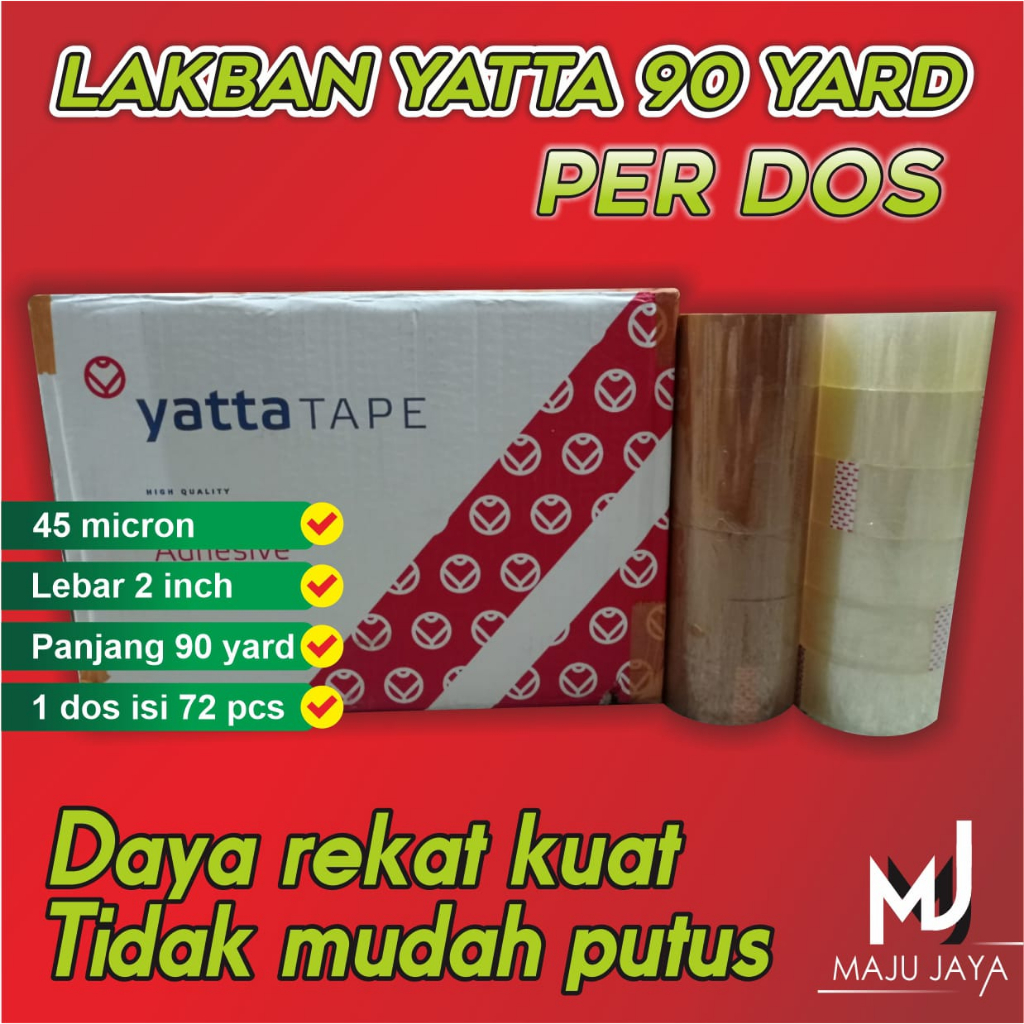 

Lakban Selotip Kardus Murah 48 MM 90 YARD Full Bening Coklat Per Dos Dus Karton