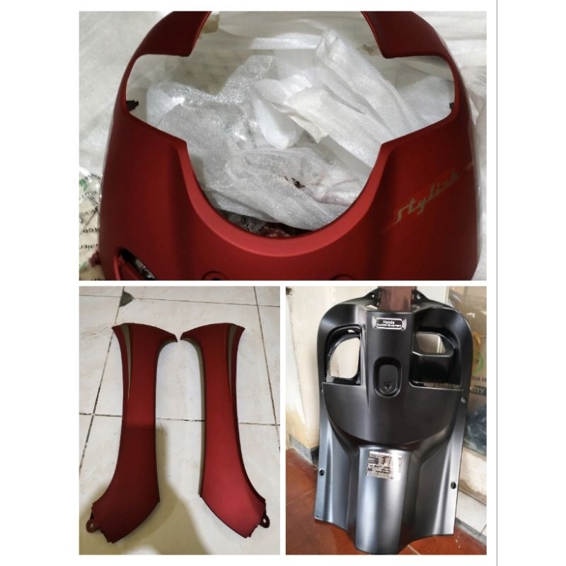 Body depan scoopy k93 2019 merah doff cover body depan kap lampu