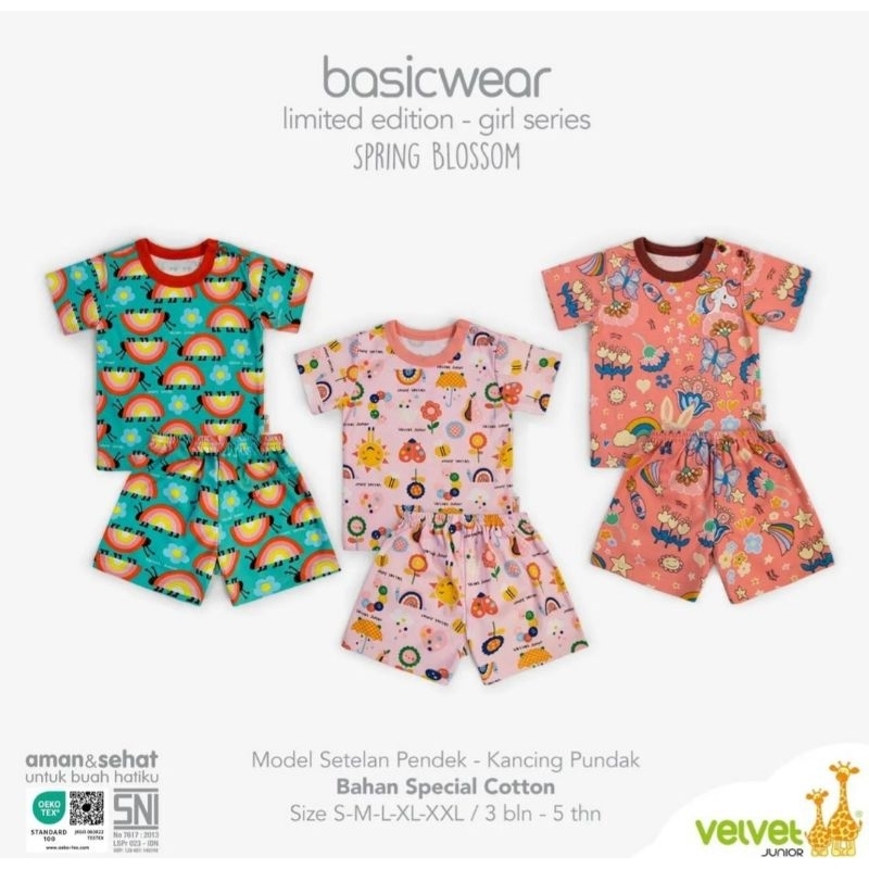 SET PENDEK VELVET JUNIOR LIMITED EDITION FAIRY TALE, SPRING BLOSSOM