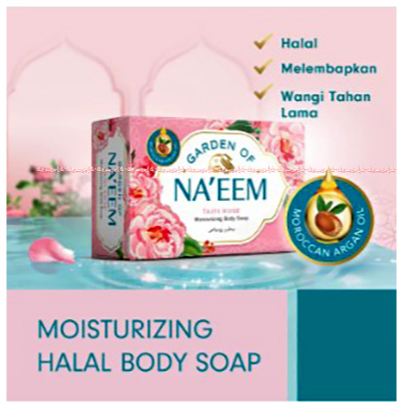 Na'eem Hijab Refreshing Cotton Dream Isi 4pcs Sabun Batang Sabun Mandi Wangi Bunga Sabun Kotak Mosturizing Soap Halal