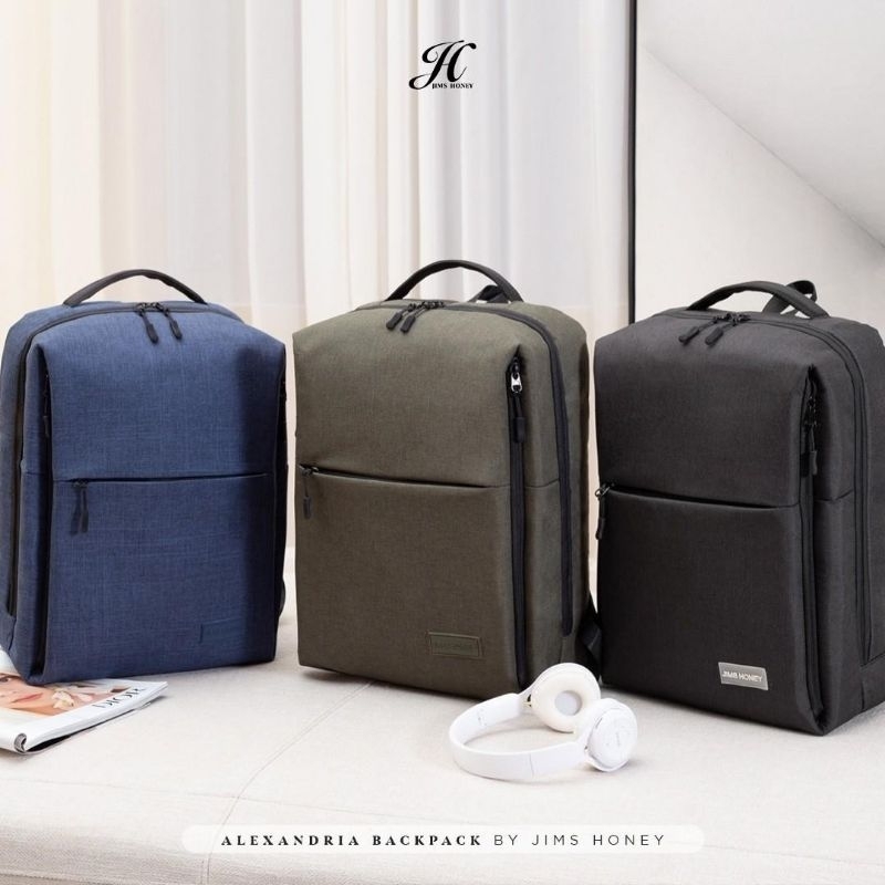JIMS HONEY ALEXANDRIA BACKPACK TAS RANSEL WANITA CEWEK DAN PRIA COWOK JIMSHONEY IMPORT