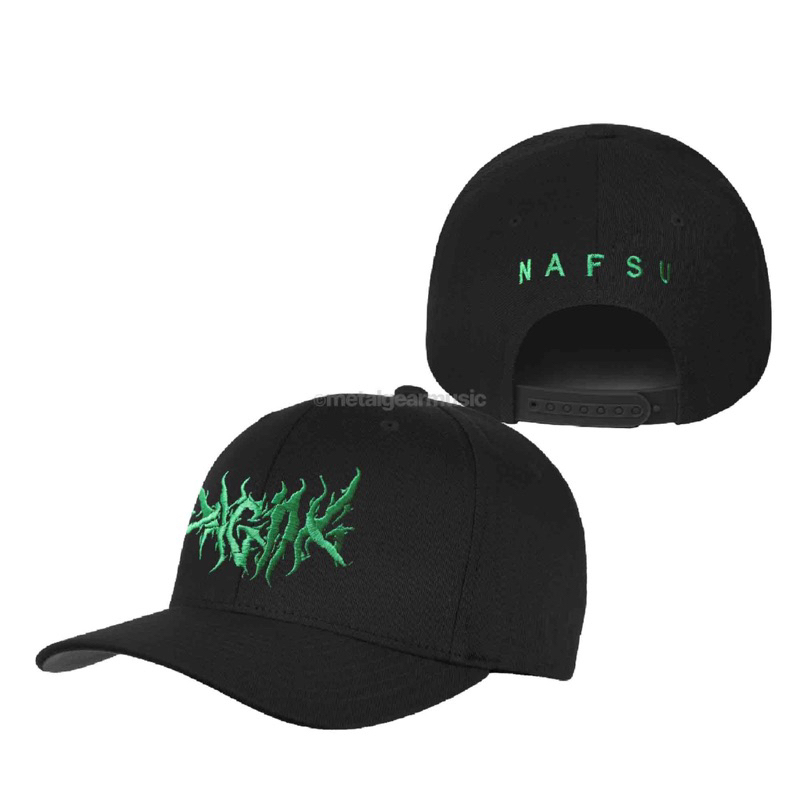 DAGING nafsu logo hijau - BASEBALLCAP