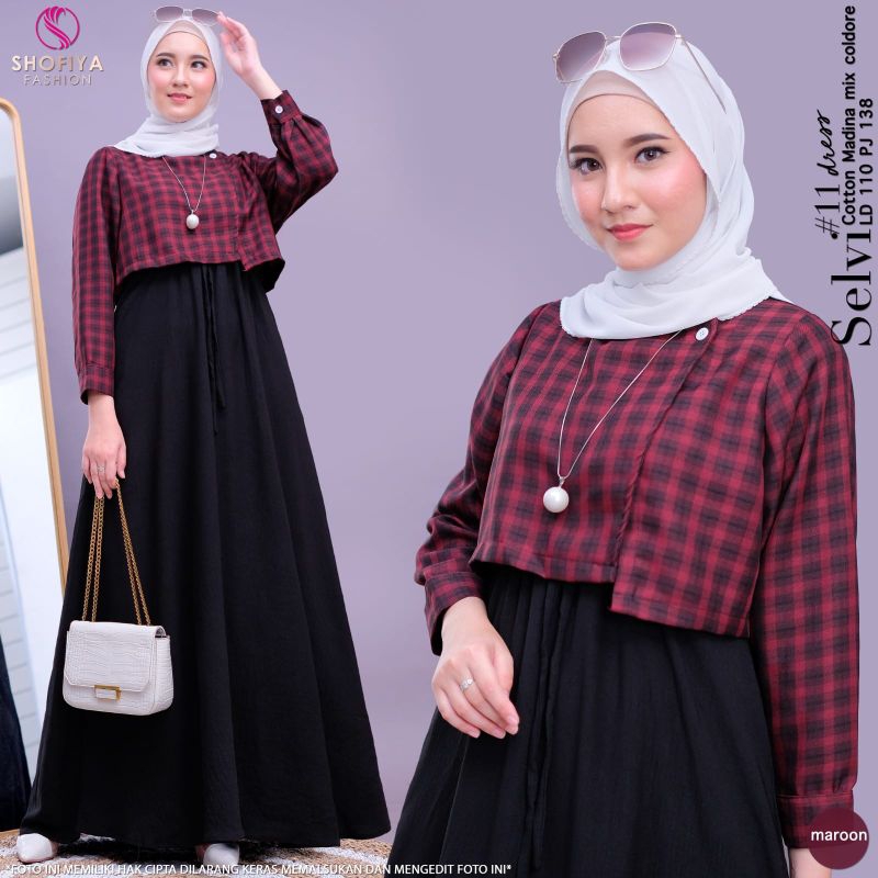 SELVI#11/KEYSA SET BAJU WANITA TERBARU BY SHOFIYA SFS