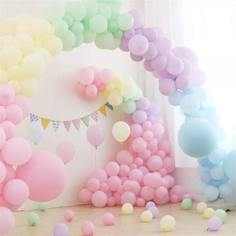 HARGA 1PCS Balon Latex Macaron 5 inch / Balon Pastel