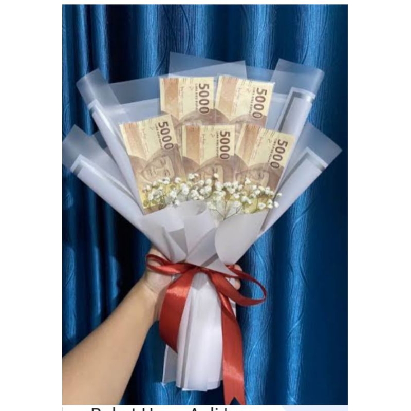 Buket uang 5rb an/ buket uang 5lembar/ buket wisuda/ buket ulang tahun/ buket anniversary/ buket uan