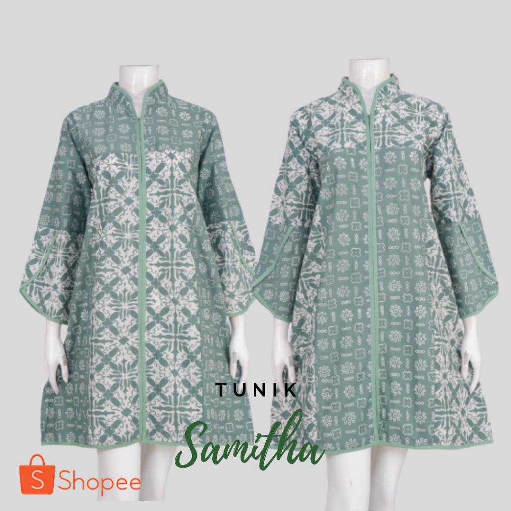 TUNIK SAMITHA 02 | TUNIK BAJU KERJA KONDANGAN BATIK CAP GARUTAN BUSUI FRIENDLY