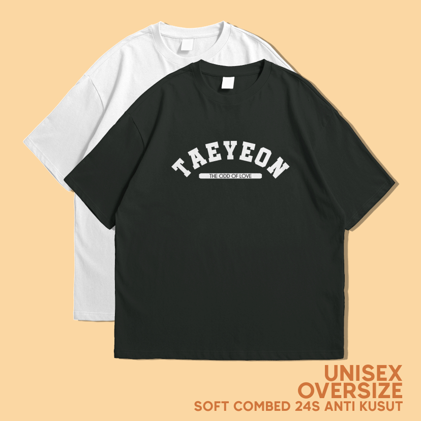 KAOS OVERISZE KIM TAEYEON SNSD THE ODD OF LOVE CONCERT COMBED 24s PREMIUM UNISEX
