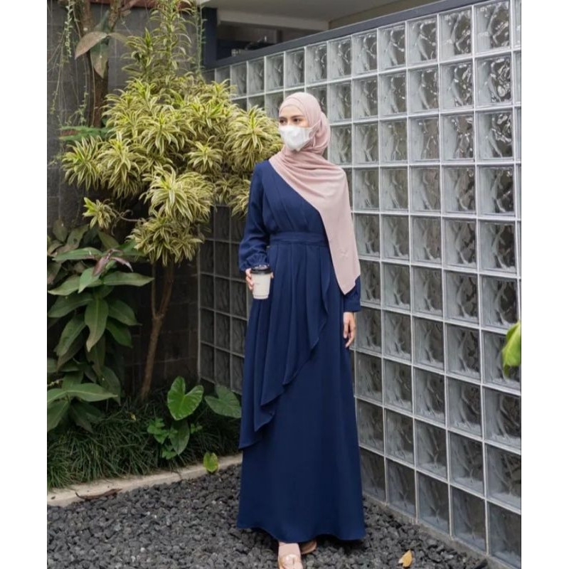 bisa cod  gamis adeeva elmiza tanpa brukat