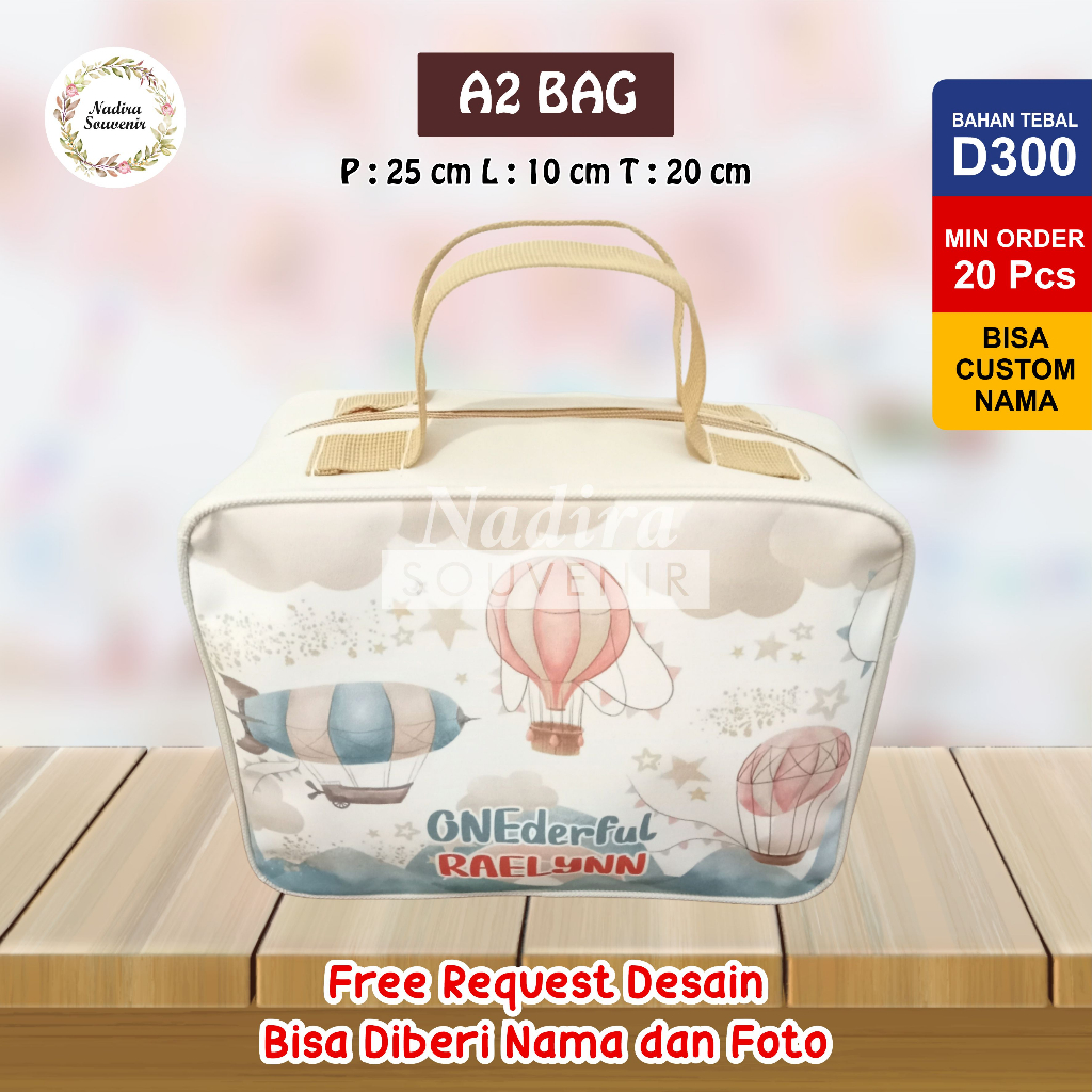 

TAS ULTAH CUSTOM NAMA/ 25x10x20/ BAHAN PREMIUM/MUAT KOTAK KFC/GOODIEBAG ULTAH ANAK/SOUVENIR ULTAH