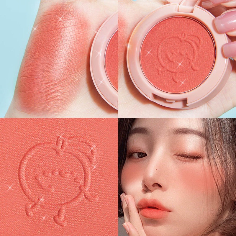 【Official Outlet】SANIYE Mini Blush On Powder E0150 Blusher Cheek Blushed Matte Pressed Powder Pewarna Pipi Wajah Original Viral BPOM