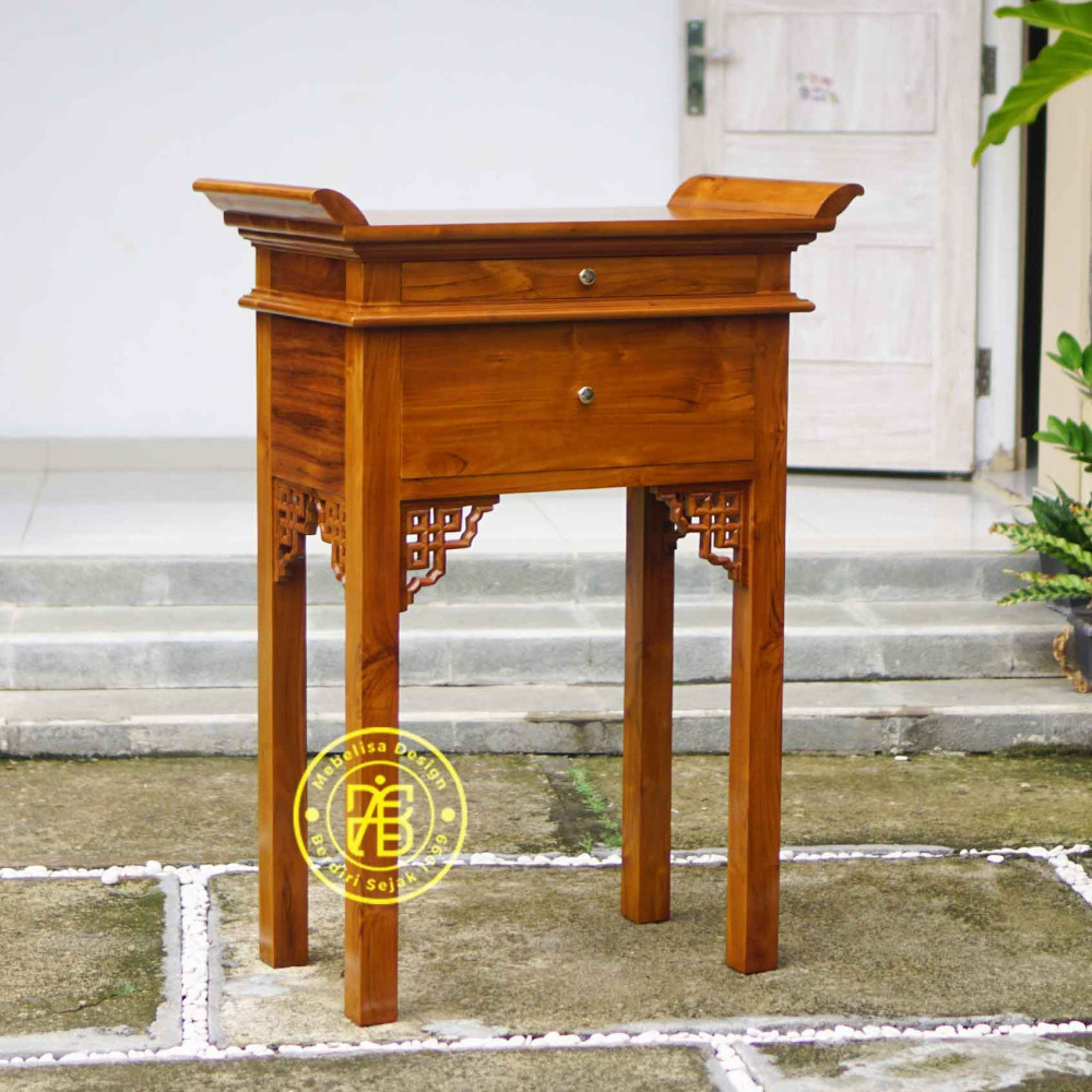 Meja Altar Meja Sembahyang Minimalis Kayu Jati Mebel Jepara