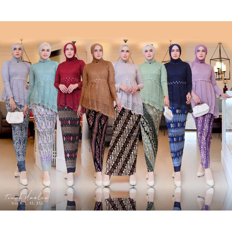 KEBAYA MODERN SET TUNIK AMELIA WISUDA LAMARAN KONDANGAN
