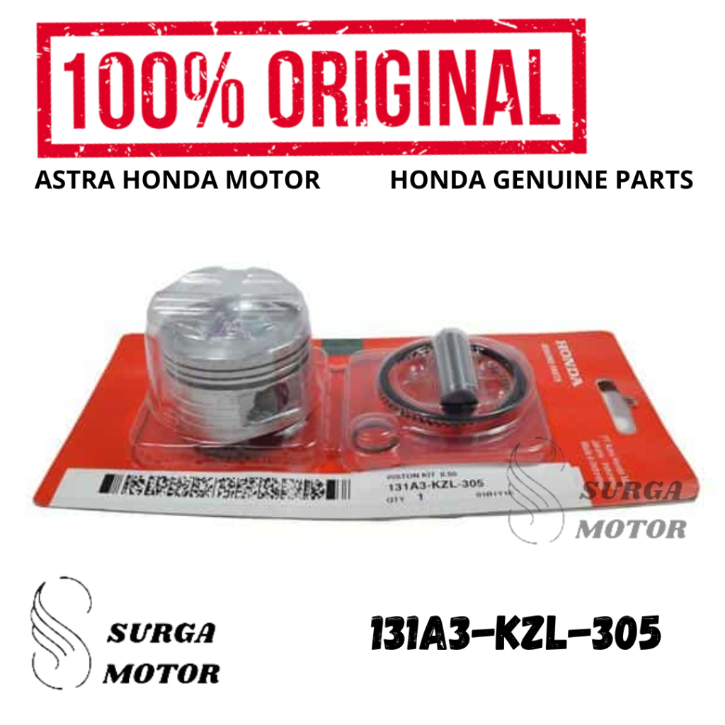 Piston Kit 0.50 Satu Set Spacy Karbu Beat CBS K25 Scoopy FI   131A3-KZL-305 Saher Ring Pen Over Size