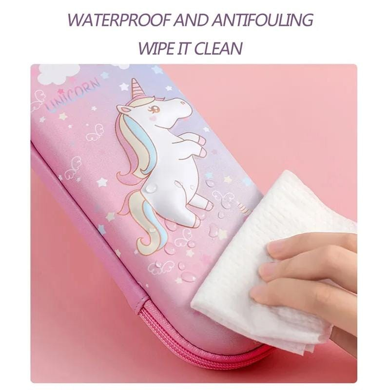 Tempat Pensil 3D Eva Timbul Waterproof Kotak Pensil HardCase Packing Mika Alat Tulis Anak Cewek Cowok