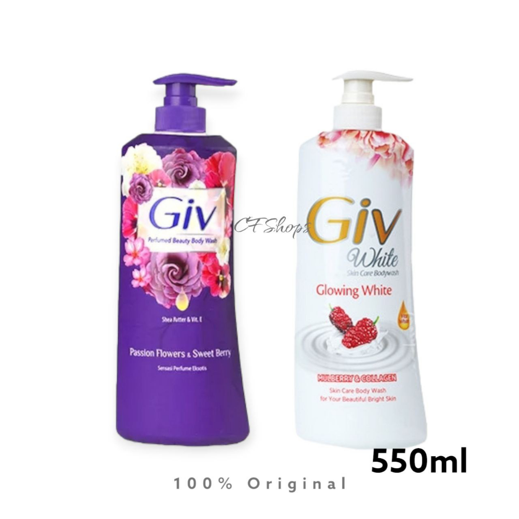 GIV BodyWash Sabun Mandi Cair Botol Pump - 550ml