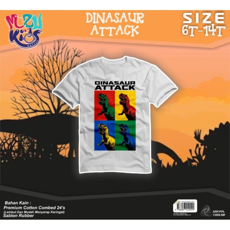 Kaos Anak Laki laki lengan pendek 6-14