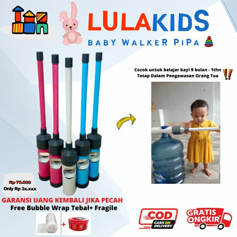 Push Walker murah Pipa Alat Bantu Belajar anak cepat jalan , baby walker murah