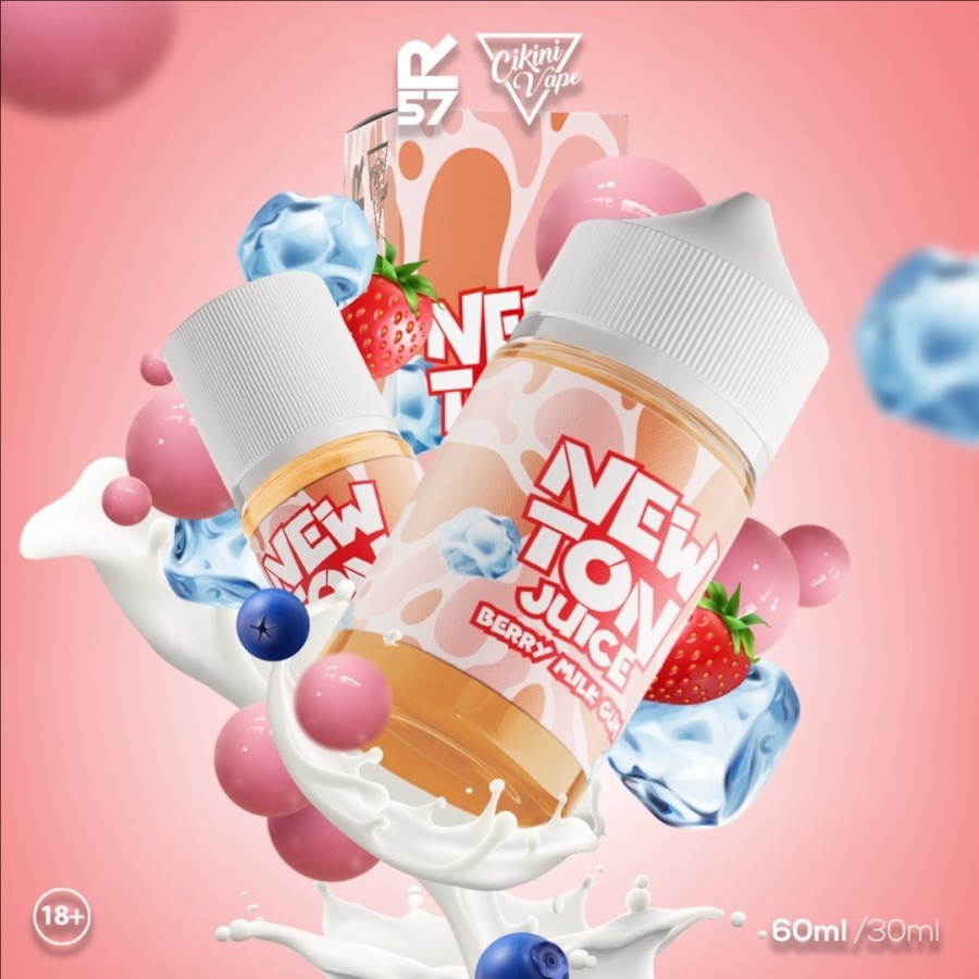 LIQUID NEWTON V2 BERRY MILK GUM SALT - NEWTON V2 SALTNIC - 30ML