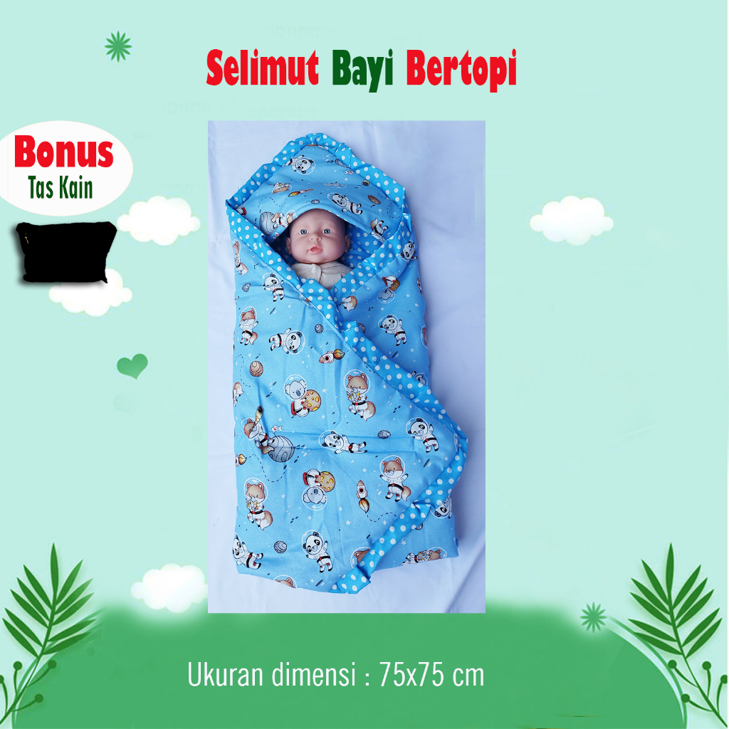 Bedong Multifungsi Selimut Bedong Bayi Newborn Baby Warm Blanket Selimut Bedong Bayi Multifungsi