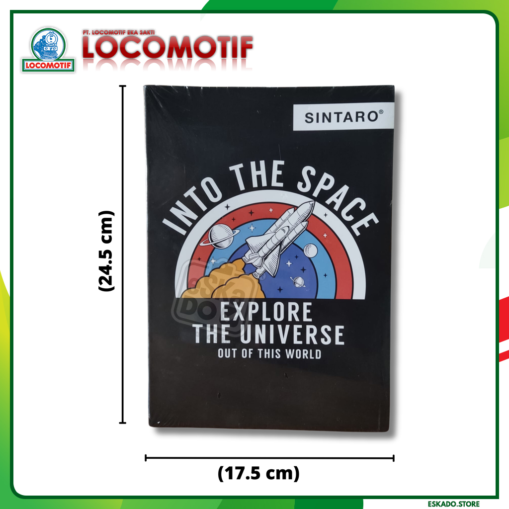 Buku Tulis SINTARO 50 Lbr (10 PCS) Locomotif