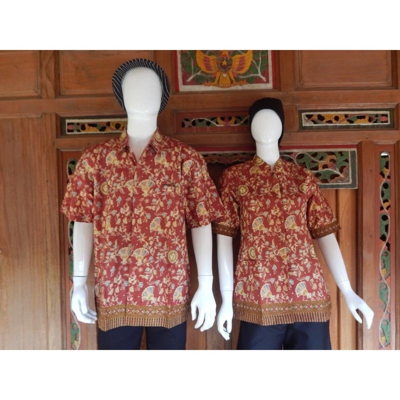 Seragam batik PPNI terbaru resmi lengan pendek pria dan wanita batik PPNI pria terbaru seragam PPNI 