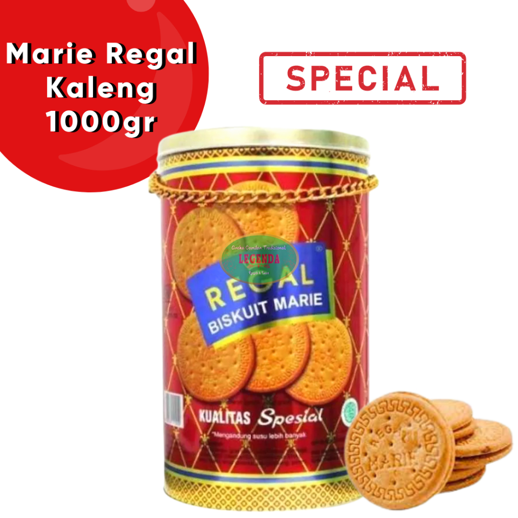 

Biskuit Marie Regal Special Kaleng Rantai 1000gr