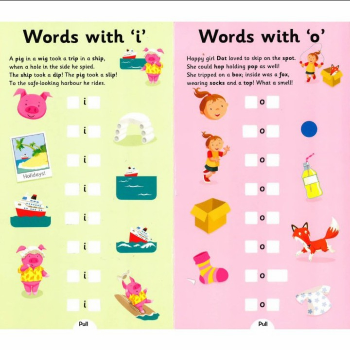 Buku Anak Import - Let's Learn Phonic Word Sound Pull the Tab (Key Stage 1)