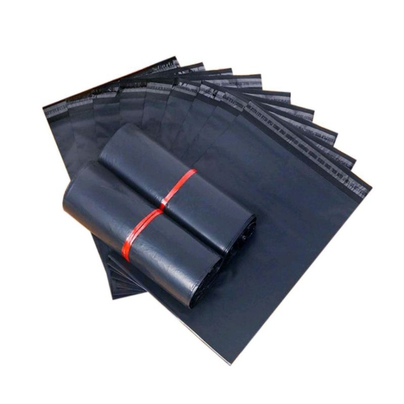 

plastik polymailer hitam premium uk 10x20 isi 100 lbr