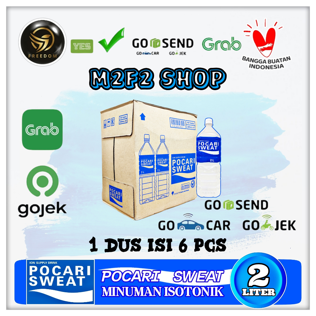 

Pocari Sweat Original Botol Plastik Pet - 2000 ml | 2 Liter Kemasan Karton (Khusus Bluebird/Gojek/Grab)