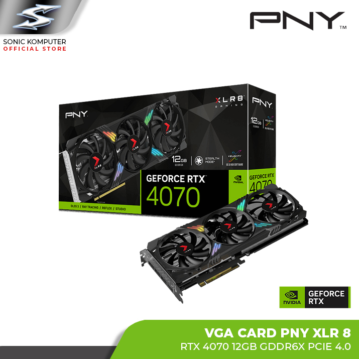 VGA PNY RTX 4070 12GB GGDR6X VERTO Triple Fan ARGB