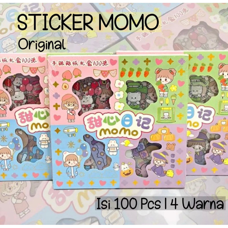 

Stiker Momo Original isi 100 | Stiker Momo 4 Warna | Mainan Edukasi Anak | Stiker Momo Rainbow Warna-warni