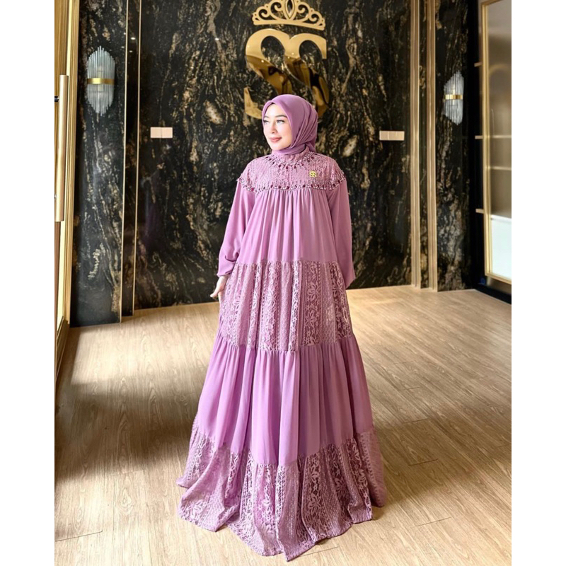 dress ceruty payet mewah