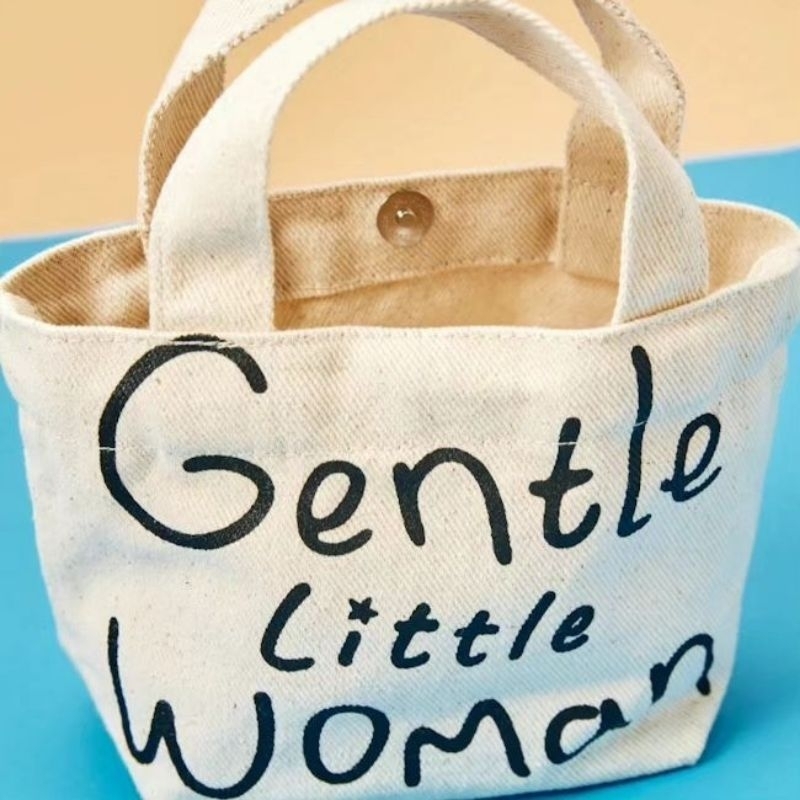 GNTLE.LITTLE WOMAN MICRO CANVAS TOTE untuk anak dan dewasa