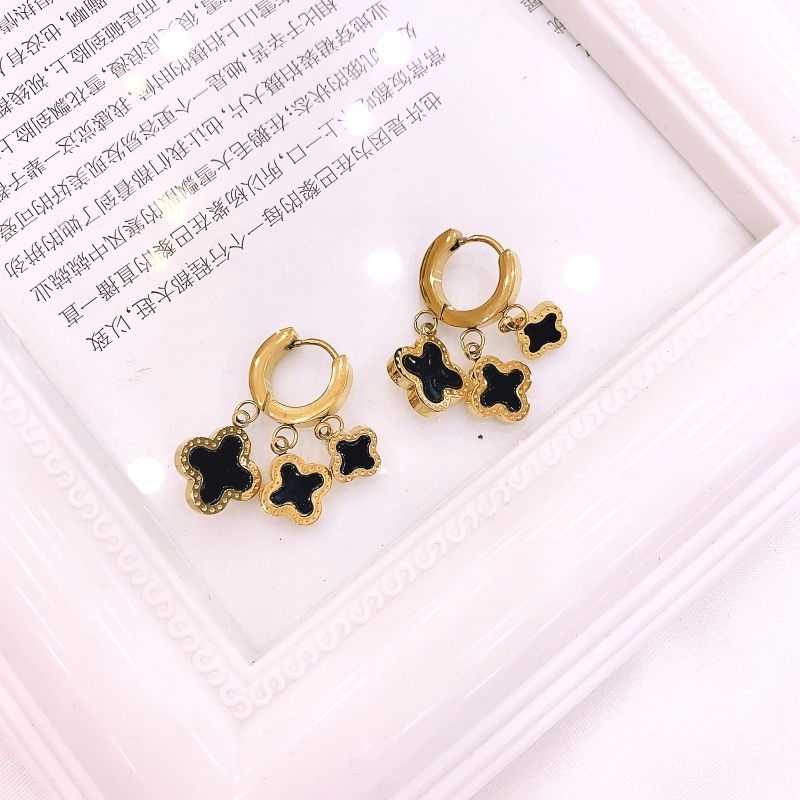 Anting Titanium asli  Premium Quality Silver kilau mirip emas asli earring Stainless Steel anti karat anti alergi Ta-36