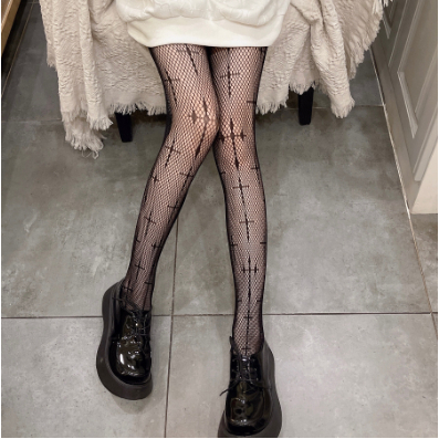 PH-45 Pantyhose Stocking Salib Cosplay Lolita Maid Jaring Jala Fishnet