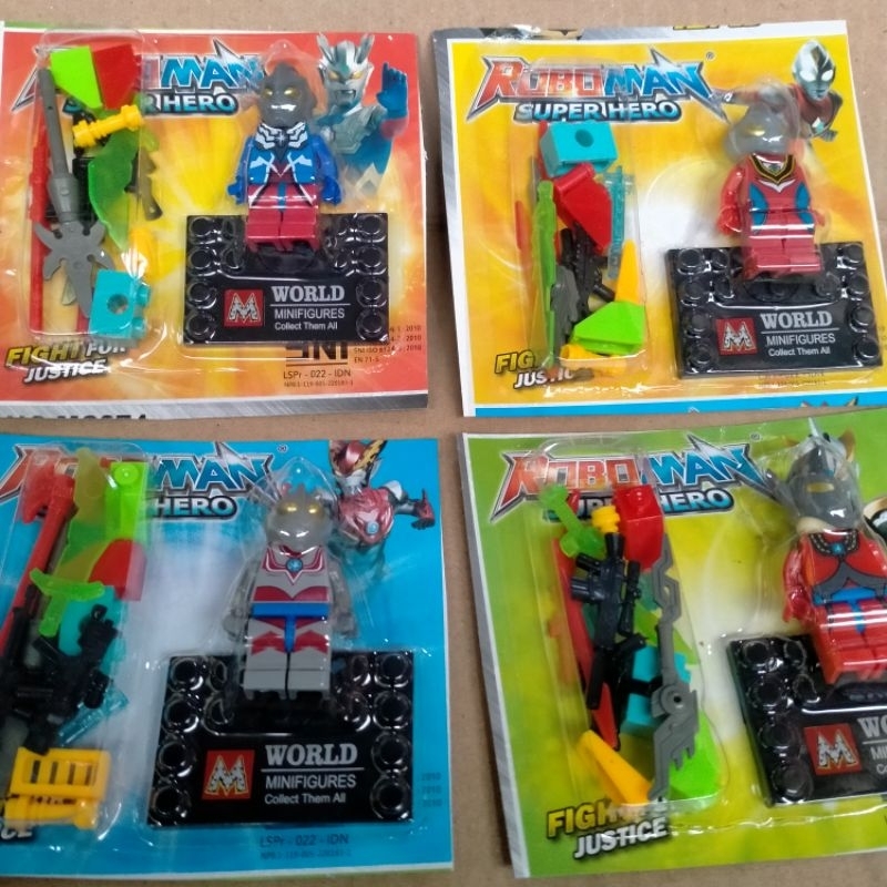 Mainan Robot Rakit Roboman Lgo Motif ultraman ULTRAMEN Grosir